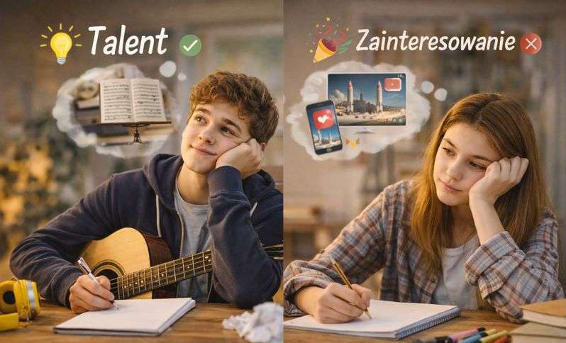 Jak odróżnić talent od chwilowego zainteresowania? Sprawdź proste sygnały, które pomagają rozpoznać predyspozycje, motywację i kierunek rozwoju bez presji.